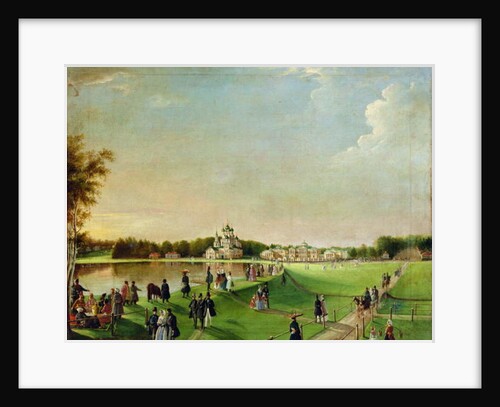 Public merry-making in Ostankino, 1840s by School Russian
