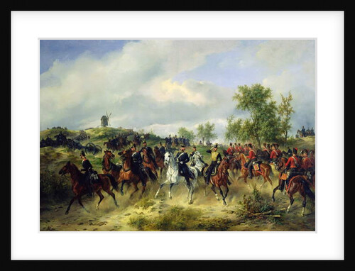 Prussian cavalry on expedition, c.19th by Carl Schulz