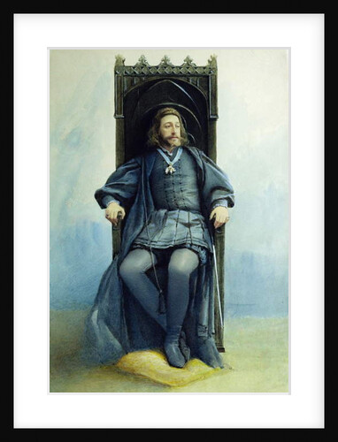 Grand Duke Konstantin Konstantinovich as Hamlet in the theatre play by William Shakespeare on February 21st, 1899, 1899 by Sofia Ivanovna Kramskaya