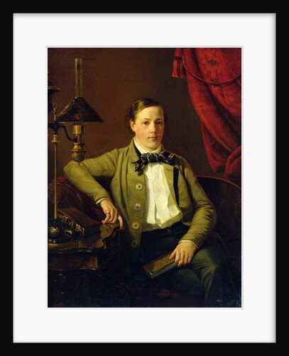 Portrait of Apollon Maykov, 1840 by Grigory Mikhailov