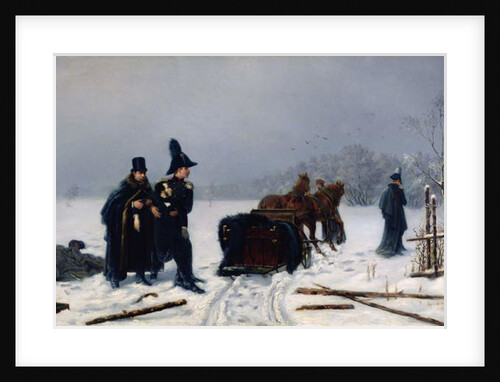 Alexander Pushkin's duel with Georges d'Anthes, 1884 by Alexey Avvakumovich Naumov