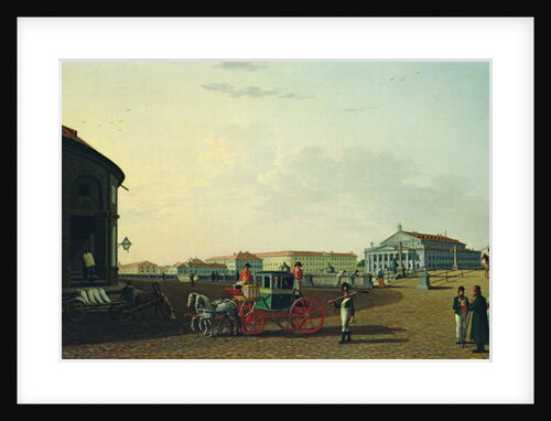 The Bolshoi Theatre in St. Petersburg, 1802 by Benjamin Patersson