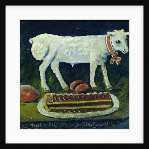 A paschal lamb, 1914 by Niko Pirosmani