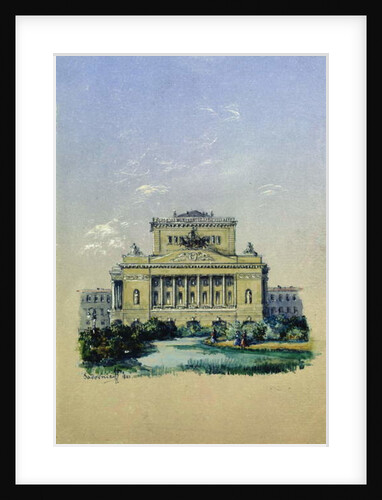 The Alexander Theatre in St. Petersburg, 1841 by Vasili Semenovich Sadovnikov