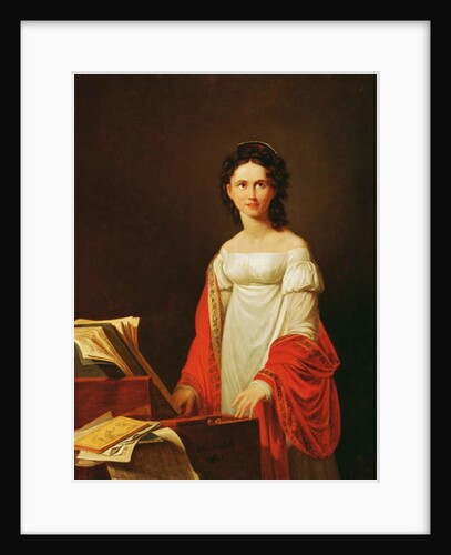 Portrait of the singer Anna Borunova, 1821 by Nicolas de Courteille