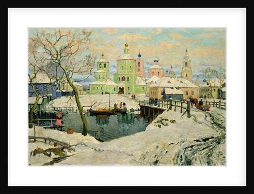 The small village Torzhok, 1917 by Konstantin Ivanovich Gorbatov