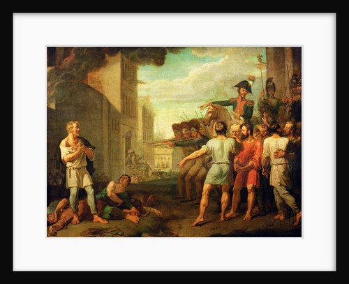 The execution of the Russians by French soldiers in 1812, 1813 by Mikhail Tikhonov