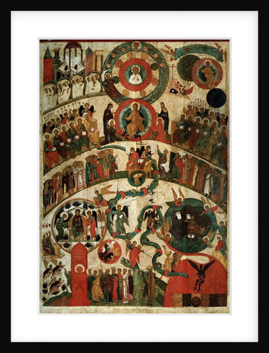 Last Judgement, Novgorod Icon by School Russian