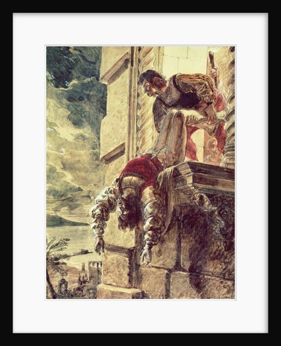 The assassination of Prince Andrew of Hungary, 1835 by Karl Pavlovich Bryullov