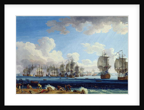 The Battle of Chesma on the 5th July 1770 by Jacob-Philippe Hackert