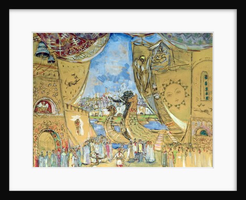 Stage design for the opera 'Sadko' by N. Rimsky-Korsakov, 1901 by Aleksandr Jakovlevic Golovin