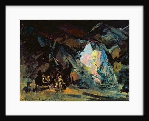Stage design for the opera 'Siegfried' by R. Wagner, 1918 by Konstantin Alekseevich Korovin