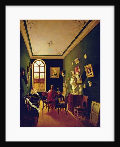 The Painter's Studio, 1843 by Russian School