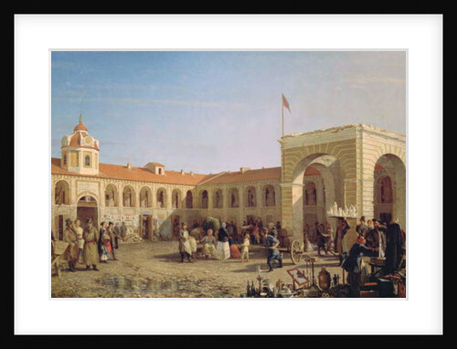 Apraksin Market in St. Petersburg, 1862 by Pyotr Petrovich Vereshchagin