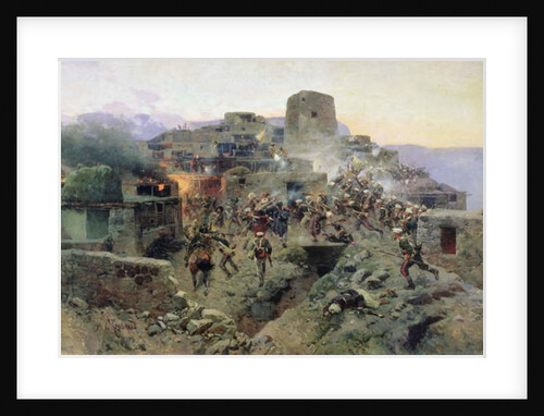 The Capture of Aul Gimry, 17th October 1832, 1891 by Franz Roubaud