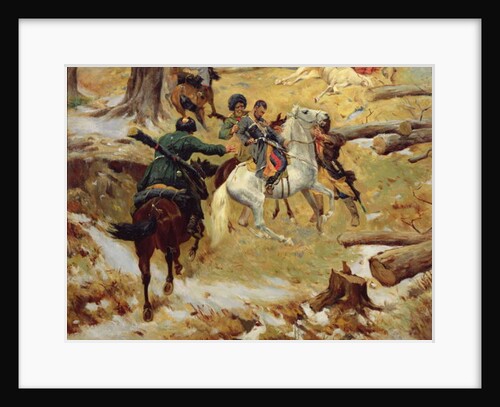 The Death of Major General Sleptsov in Chechnya by Franz Roubaud
