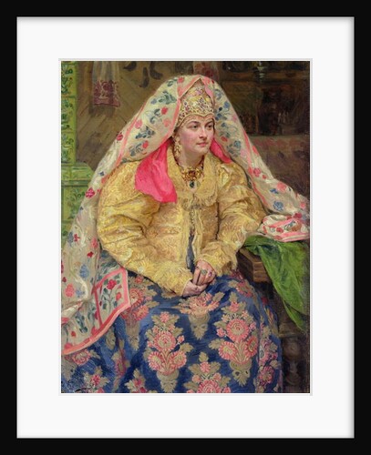 Woman in Old Russian Dress, 1916 by Ivan Semyonovich Kulikov