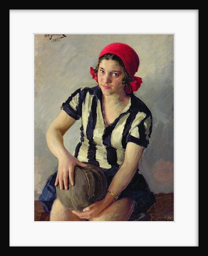 A sportswoman, 1928 by Ivan Semyonovich Kulikov