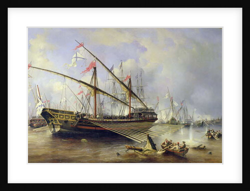 The Battle of Grengham on 27th July 1720 by Ferdinand Victor Perrot