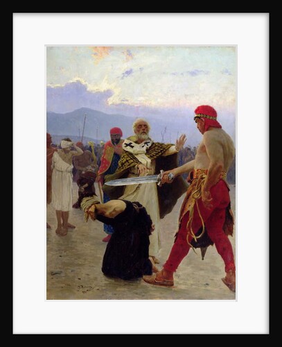 Saint Nicholas of Myra saves three innocents from death, 1890 by Ilya Efimovich Repin