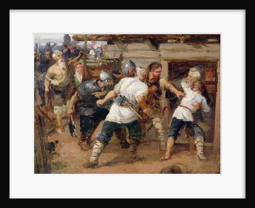 The Pagans killed the first Christians of Kievan Rus, 1884 by Vasilij Ivanovic Surikov