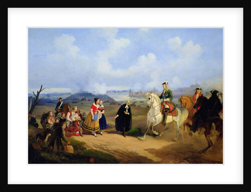 Pastor Ernst Glueck introduces Marta Skavronskaya to Field Marshall Sheremetev, 1851 by Anonymous