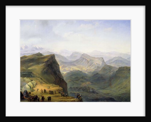 Russian Military Camp in Dagestan, 1895 by Ivan Fyodorovich Alexandrovsky