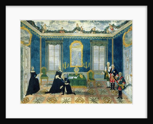 Catherine II recalling Chancellor Alexey Bestuzhev-Ryumin to Court by School Russian