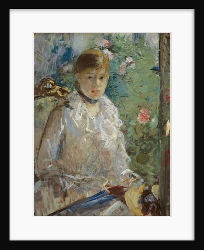 Young woman sitting in front of a window, called Summer, 1879 by Berthe Morisot
