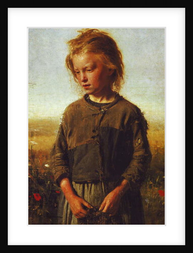 Fisher girl, 1874 by Ilya Efimovich Repin