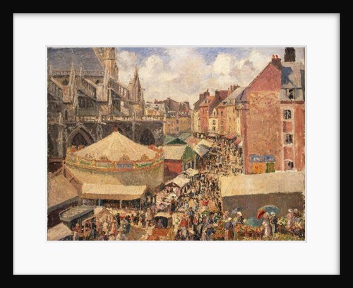 The Fair in Dieppe, Sunny Morning, 1901 by Camille Pissarro