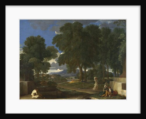 Landscape with a Man washing his Feet at a Fountain, 1648 by Nicolas Poussin