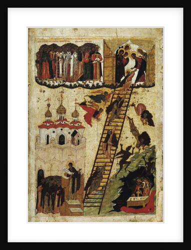 Heavenly ladder of St. John Climacus by School Russian