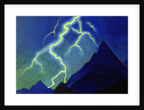 Call of the Heaven, Lightning, c.1935-36 by Nicholas Roerich
