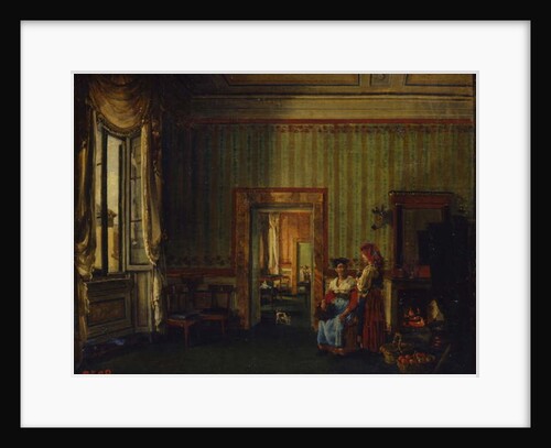 Interior in the House of Prince Alexander Golitsyn in Rome, 1830 by Silvestr Fedosievich Shchedrin