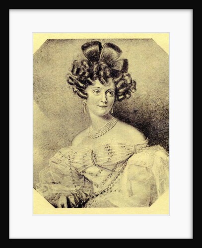 Princess Carolyne zu Sayn-Wittgenstein, c.1840 by School Russian