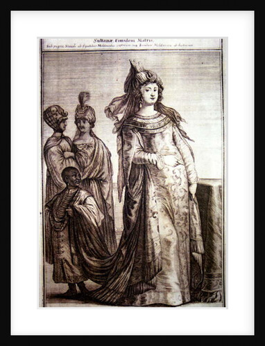 Kosem Sultan with servants, 1647 by Ottoman School