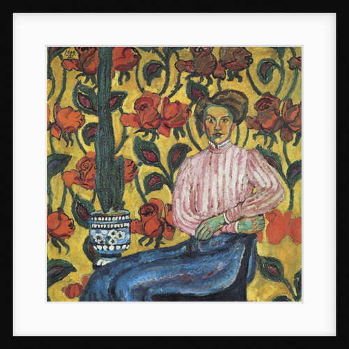 Portrait of Varvara Petrovna Vinogradova, 1909 by Ilya Ivanovich Mashkov