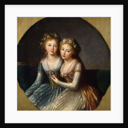 Portrait of Grand Duchesses Alexandra Pavlovna and Elena Pavlovna of Russia, 1796 by Elisabeth Louise Vigee-Lebrun