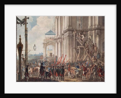 Catherine II on the Balcony of the Winter Palace, greeted by Guards and People on the Day of the Palace Revolution, 28th June, 1762 by I.K (after) Kaestner