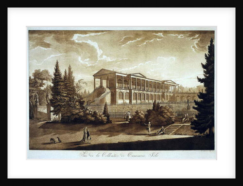 View of the Cameron Gallery in Tsarskoe Selo, 1793 by Johann Christoph Mayr
