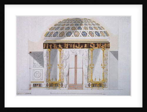 Design for the Jasper Cabinet in the Agate Pavilion at Tsarskoye Selo, c.1780 by Charles Cameron