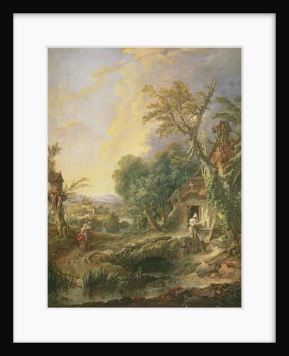 Landscape with a Hermit, 1742 by Francois Boucher