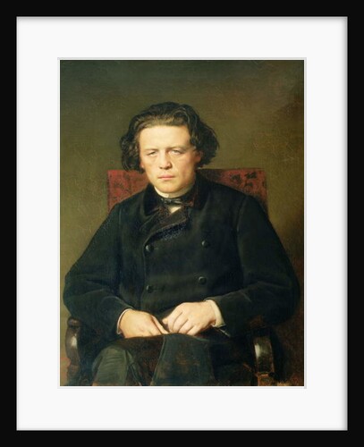 Portrait of Anton Rubinstein 1870 by Vasili Grigorevich Perov