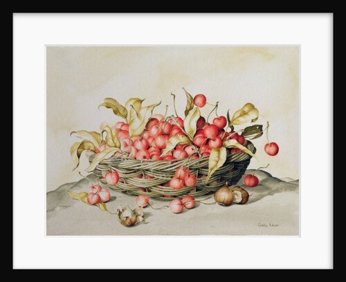 Basket of cherries, 1998 by Amelia Kleiser