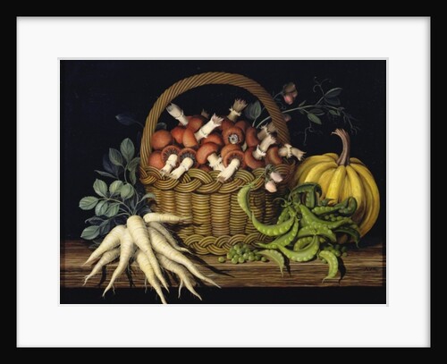 Basket of mushrooms, 1997 by Amelia Kleiser