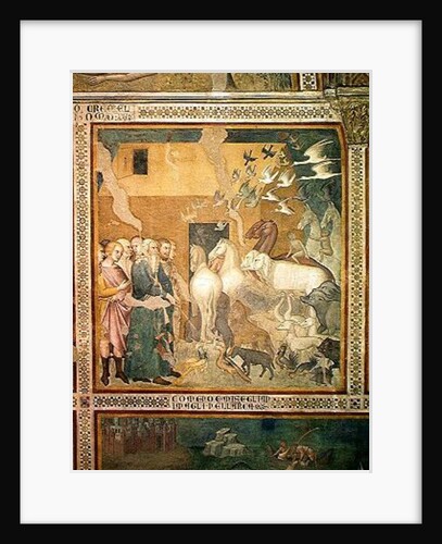 Noah Leading the Animals into the Ark, 1356-67 by also Manfredi de Battilori Bartolo di Fredi