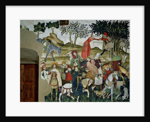 The Fountain of Life, detail depicting the return to the fountain, 1418-30 by Giacomo Jaquerio