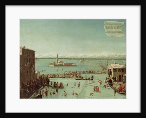 The Frozen Lagoon by Francesco (school of) Battaglioli