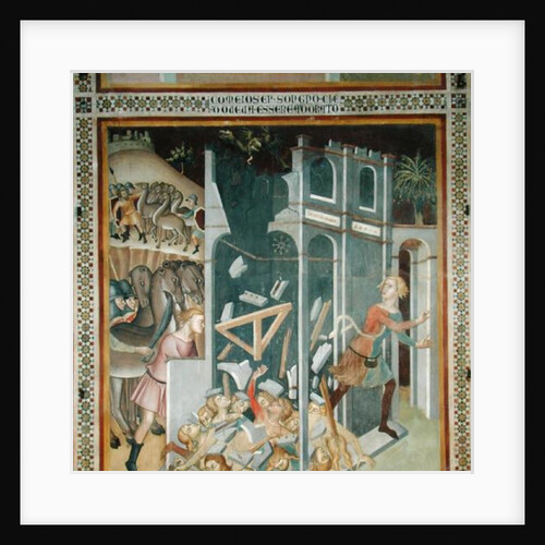 The Destruction of the House of Job and the Theft of his Herd by the Sabians, 1356-67 by also Manfredi de Battilori Bartolo di Fredi